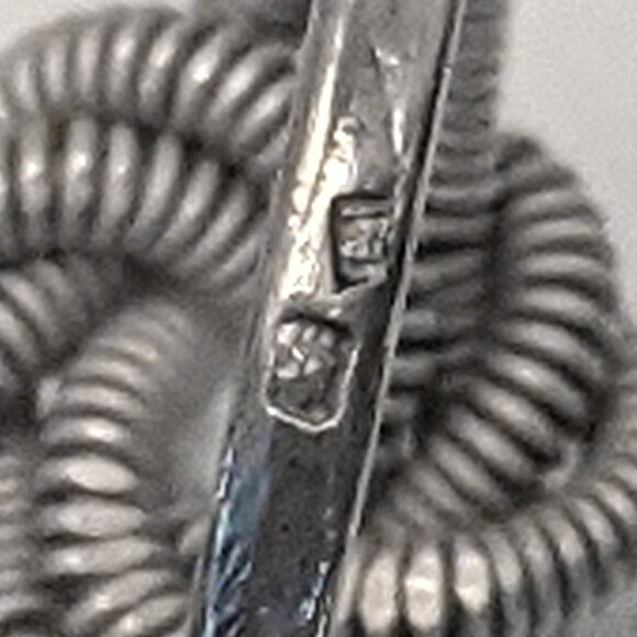 Vintage Silver Knot Ring Mattenklopper Style Friendship Love Suriname Dutch - Picture 13 of 14